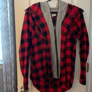 zipped flannel